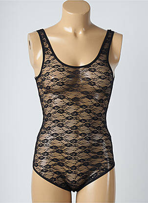 Body col rond sans manche noir UNDIZ femme