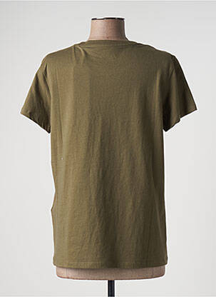 T-shirt sérigraphie floquée manches courtes vert LEVI'S femme