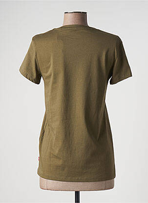 T-shirt sérigraphie manches courtes vert LEVIS femme