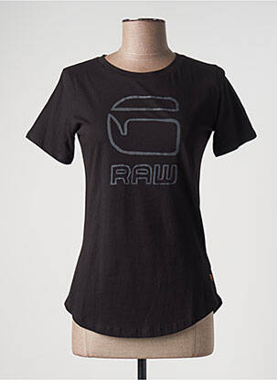 T-shirt sérigraphie manches courtes noir G STAR femme