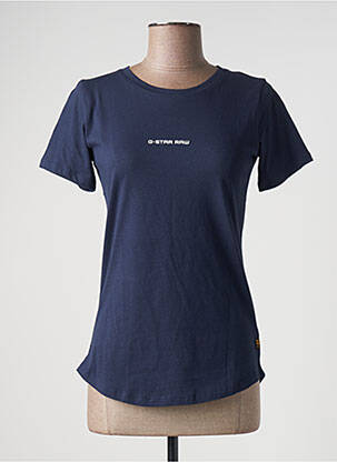 T-shirt sérigraphie manches courtes bleu G STAR femme