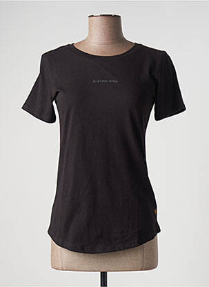 T-shirt sérigraphie manches courtes noir G STAR femme