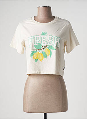 T-shirt coupe droite manches courtes beige LEVI'S femme