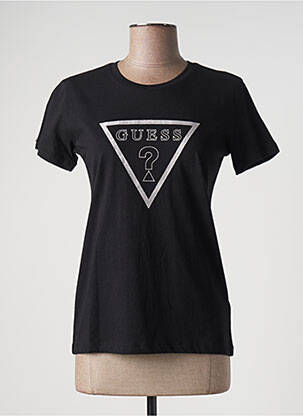 T-shirt noir GUESS pour femme