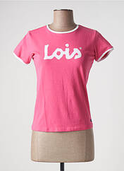 T-shirt rose LOIS pour femme seconde vue