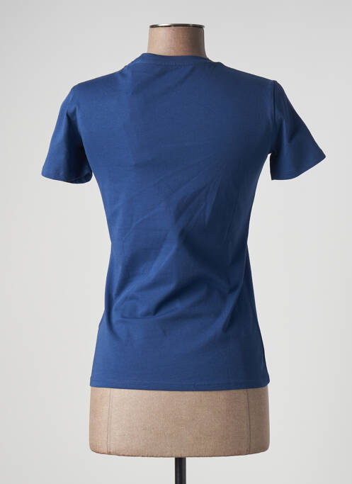 T-shirt sérigraphie manches courtes bleu GUESS femme