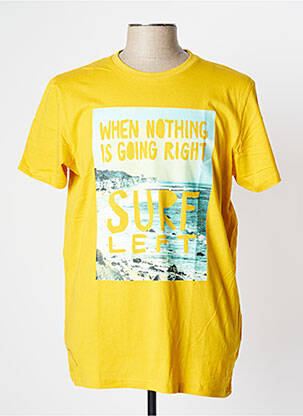 T-shirt jaune FINE LOOK pour homme