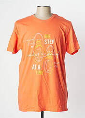 T-shirt orange FINE LOOK pour homme seconde vue