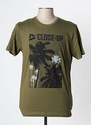 T-shirt vert CLOSE-UP pour homme