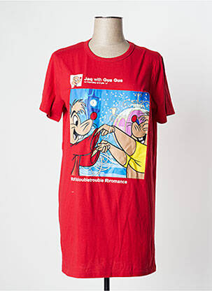Chemise de nuit sérigraphie rouge UNDIZ femme