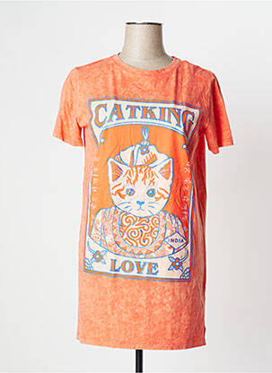 Chemise de nuit sérigraphie orange UNDIZ femme