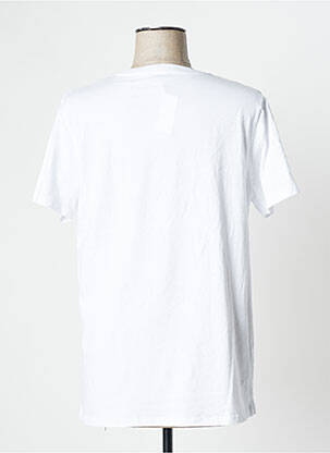 T-shirt sérigraphie floquée manches courtes blanc UNDIZ femme