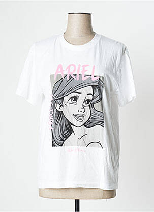 T-shirt coupe droite manches courtes blanc UNDIZ femme