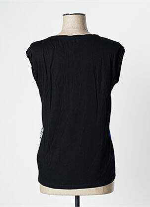 Top tissage crêpe manches courtes bleu ESPRIT femme