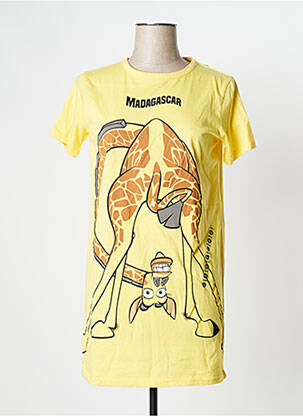 Chemise de nuit jaune UNDIZ pour femme