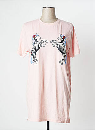 Chemise de nuit rose UNDIZ pour femme