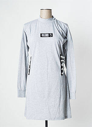 Robe pull gris UNDIZ pour femme