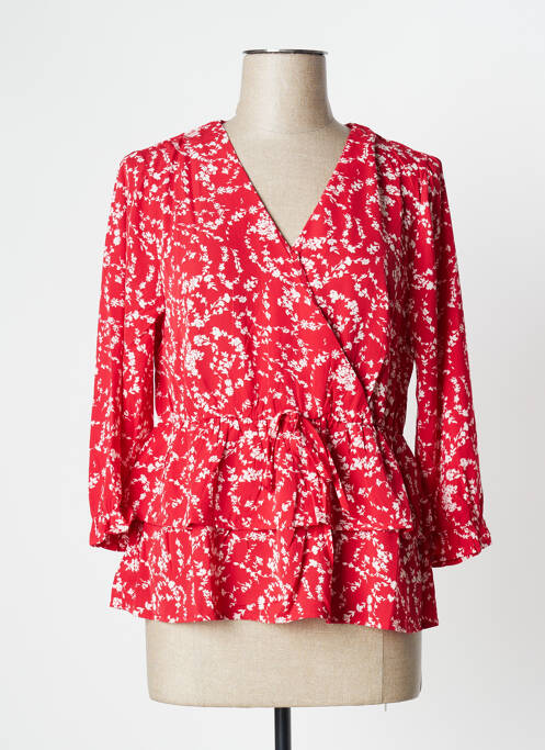 Blouse rouge CALIE pour femme