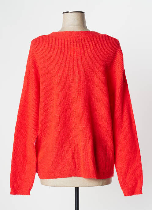 Gilet manches longues rouge CAMAIEU pour femme