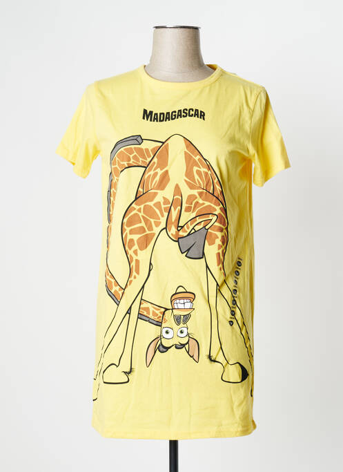 Chemise de nuit jaune UNDIZ pour femme