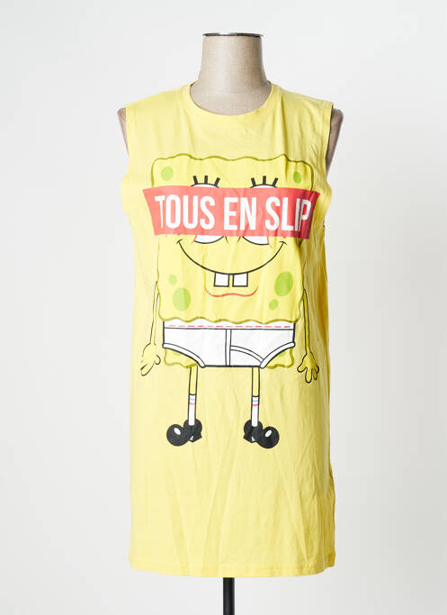 Chemise de nuit jaune UNDIZ pour femme