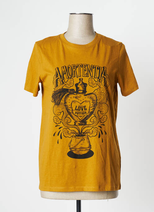 T-shirt jaune UNDIZ pour femme