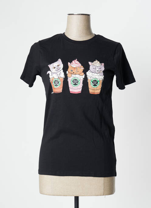 T-shirt noir UNDIZ pour femme
