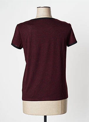 T-shirt coupe droite manches courtes rouge UNDIZ femme