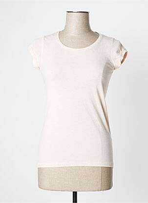 T-shirt coupe cintrée manches courtes rose UNDIZ femme