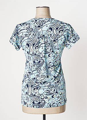 Top stretch manches courtes bleu DAMART femme