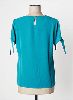 Blouse manches courtes manches courtes bleu DAMART femme