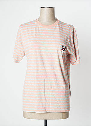 T-shirt coupe droite manches courtes rose UNDIZ femme