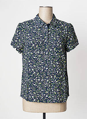 Chemisier manches courtes manches courtes bleu DAMART femme