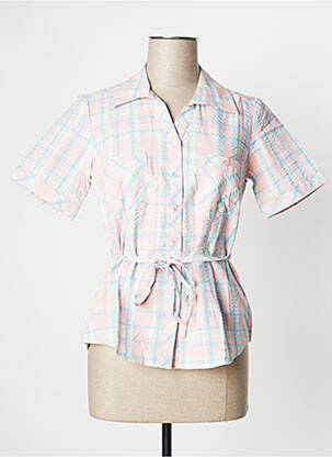 Chemisier coupe cintrée manches courtes rose DAMART femme