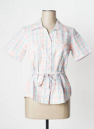 Chemisier poches poitrine manches courtes rose DAMART femme