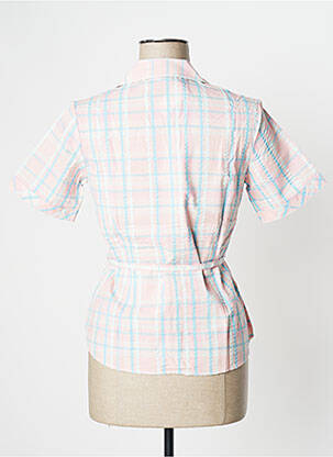 Chemisier coupe cintrée manches courtes rose DAMART femme