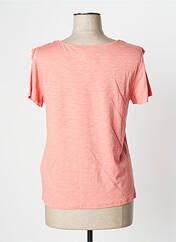T-shirt orange CAMAIEU pour femme seconde vue