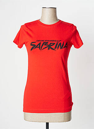 T-shirt rouge UNDIZ pour femme