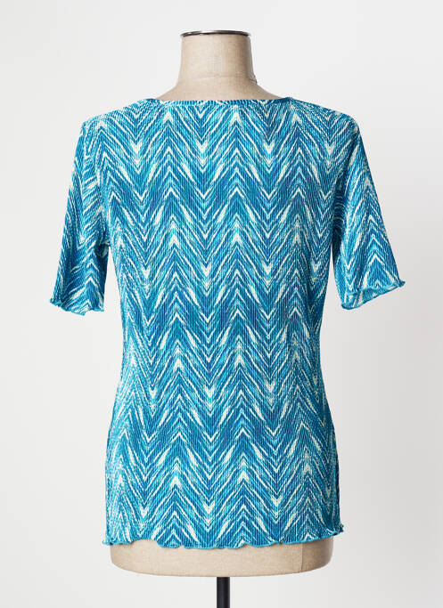 Top imprimé fantaisie manches courtes bleu DAMART femme