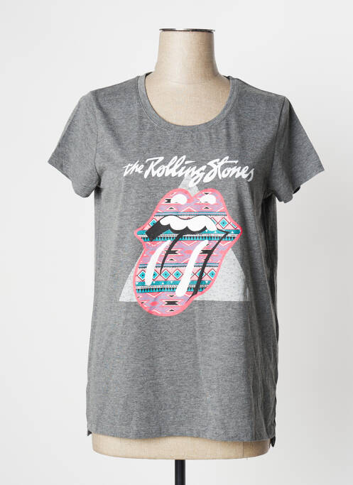 T-shirt gris UNDIZ pour femme