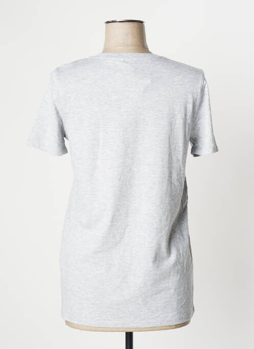 T-shirt gris UNDIZ pour femme