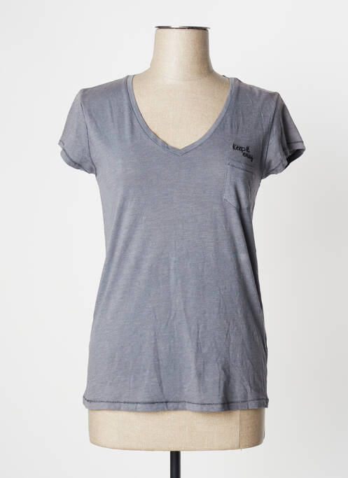 T-shirt gris UNDIZ pour femme