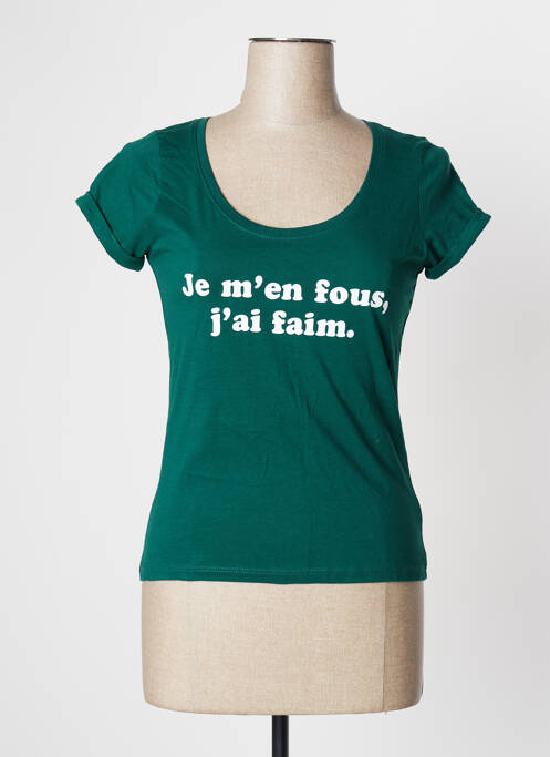 T-shirt vert UNDIZ pour femme