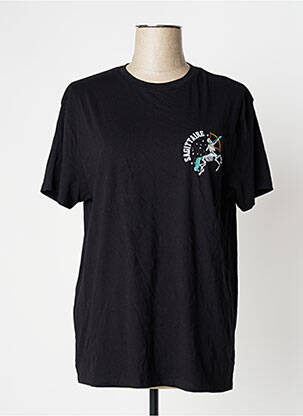 T-shirt imprimé fantaisie manches courtes noir UNDIZ femme