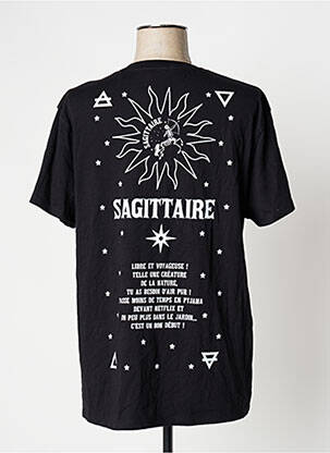 T-shirt imprimé fantaisie manches courtes noir UNDIZ femme