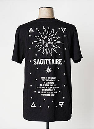 T-shirt imprimé fantaisie manches courtes noir UNDIZ femme