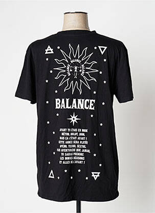 T-shirt imprimé fantaisie manches courtes noir UNDIZ femme