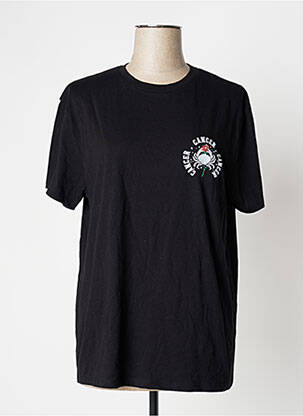 T-shirt imprimé fantaisie manches courtes noir UNDIZ femme