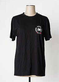 T-shirt imprimé fantaisie manches courtes noir UNDIZ femme