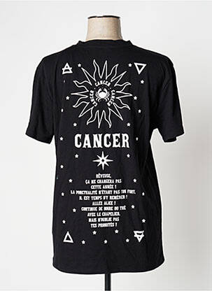 T-shirt imprimé fantaisie manches courtes noir UNDIZ femme